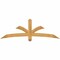 Ekena Millwork Davenport Rough Sawn Timber Gable Bracket, Western Red Cedar, 72"W x 24"H x 2"D x 4"F, 8/12 Pitch GBW072X24X0204DAV00RWR - alternate 1